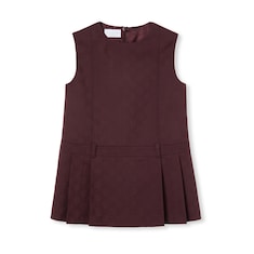 Vestido infantil de lana con GG