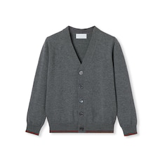 Kinder-Cardigan aus Wolle mit Web