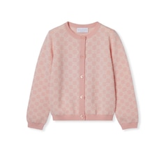 Children's GG wool jacquard cardigan