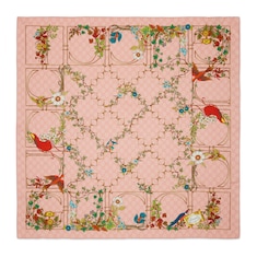 Printed silk twill carré