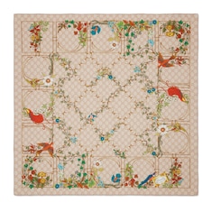 Printed silk twill carré