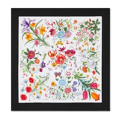 ผ้าพันคอ Printed silk twill carré