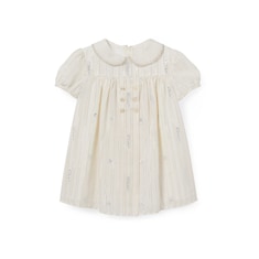 Robe pour bébé en coton brodé