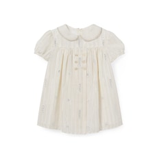 Vestido de algodón bordado para bebé