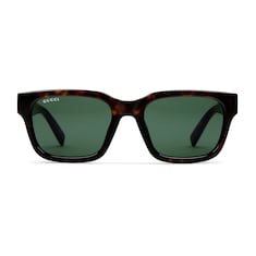 Low nose bridge fit rectangular sunglasses