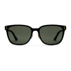 Low nose bridge fit square sunglasses