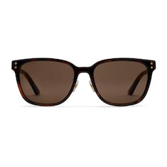 Low nose bridge fit square sunglasses