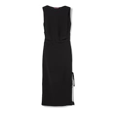 Vestido de crepé de seda con bordado