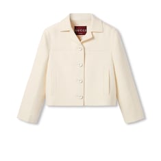 GG wool silk crêpe jacquard jacket