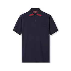 Cotton polo shirt with Web