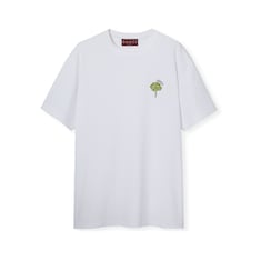 Cotton jersey T-shirt with embroidery