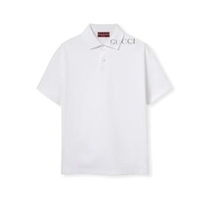 Polo en coton imprimé