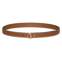Thin belt with half-Horsebit buckle