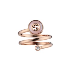 Anillo Gucci Interlocking de 18 ct en espiral