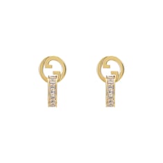 Boucles d’oreilles entrelacé Gucci Blondie avec cristaux