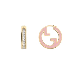 Gucci Blondie crystal enamel earrings