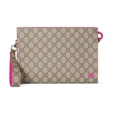 Bright pink trim small pouch