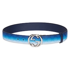 Ceinture avec boucle à détail GG enlacés et effet dégradé