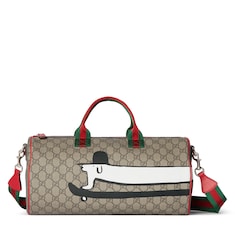 Children's printed GG top handle bag
