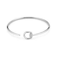Gucci Horsebit 18k diamond cuff bracelet