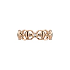 Anillo Gucci Horsebit de 18 ct con diamante