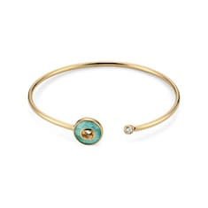 Gucci Interlocking 18k bangle bracelet