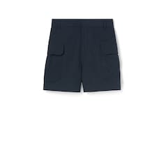 Short en toile de coton avec broderie
