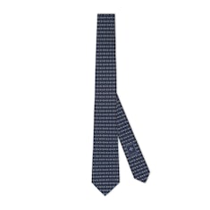 Cravate en jacquard de soie à motif Mors