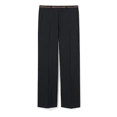Pantalone in lana con dettaglio cimosa 
