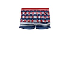 Short de sarga de seda estampado