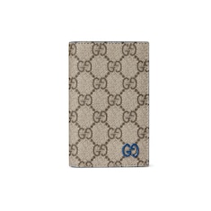Blue interior GG long card case