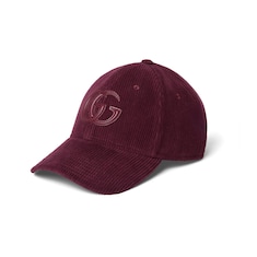 Velvet baseball hat with embroidery