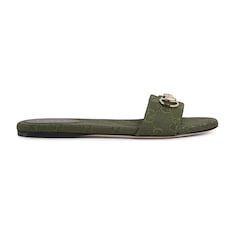 Women's slide sandal with Horsebit