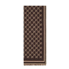 GG wool jacquard scarf