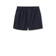 Oxford cotton shorts with embroidery