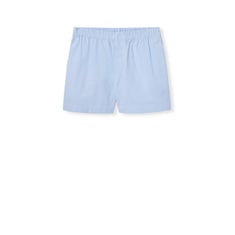 Shorts in cotone a righe con ricamo