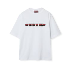 Cotton jersey T-shirt with Gucci print