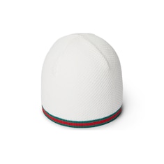 Gorro punto de algodón con tribanda Web bebé
