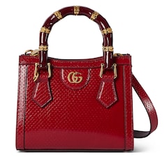 Kleiner Gucci Diana Shopper aus Pythonleder