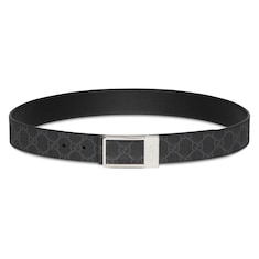 Reversible belt with rectangular buckle