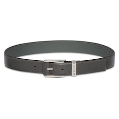 Belt with squared buckle