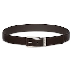 Belt with squared buckle
