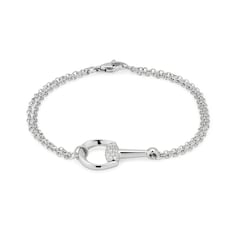 Gucci Horsebit 18k diamond bracelet