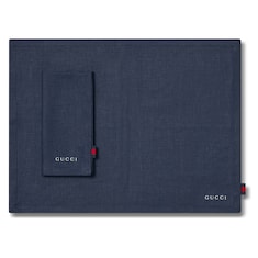 Linen placemat and napkin
