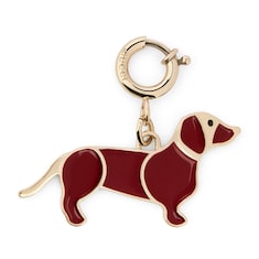 Dog-shaped bag charm