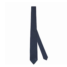 Krawatte aus Seidenjacquard mit Reitsport-Motiv