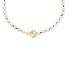 Gucci Interlocking系列珍珠项链