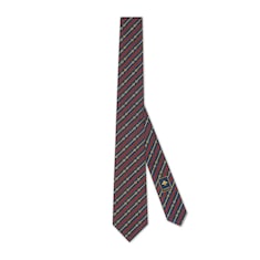 Cravate en jacquard de soie à motif Mors