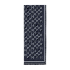 GG wool jacquard scarf