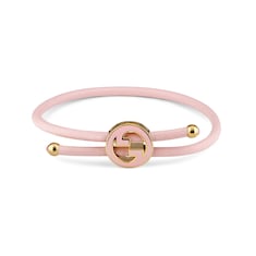 สร้อยข้อมือ Bracelet with enamel Round Interlocking G